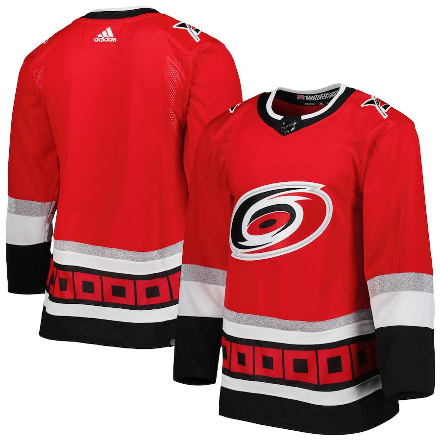 Men Carolina Hurricanes adidas Red 2022-23 25th Anniversary Primegreen Authentic NHL Jersey->customized nhl jersey->Custom Jersey